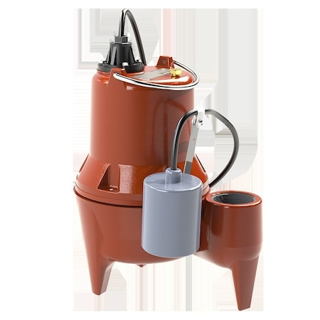 Liberty Pumps 4/10 Hp Sewage Pump 1 Ph 115V 10Ft Cord 2In Discharge Auto LE41A